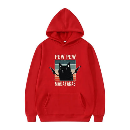 Pew Pew Madafaks Cute Funny Printed Sweatshirt Men's Autumn and Winter Hooded Fashion Hoodie Fashionable Casual Sportswear - Online Shop AU.com - Online Shop AU.com