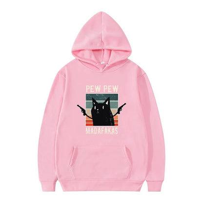 Pew Pew Madafaks Cute Funny Printed Sweatshirt Men's Autumn and Winter Hooded Fashion Hoodie Fashionable Casual Sportswear - Online Shop AU.com - Online Shop AU.com